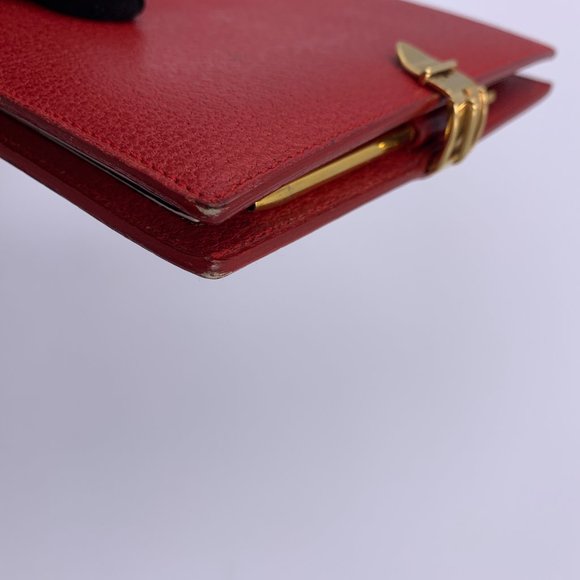 Authentic Gucci Red 6-ring Agenda Planner - Picture 5 of 15